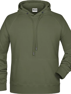 Daiber 8024 Pánská raglánová mikina s kapucí 02.8024 olive