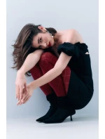 Fiore Fusil 40 DEN G6129 barva: třešňově červená