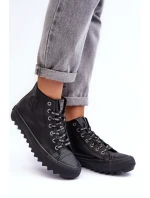 Dámské Tenisky Big Star Vysoké Zateplené Černé EE274110