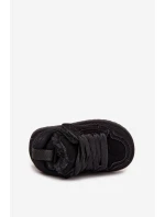 Dětské tenisky s teplým kožíškem Černé Mireen