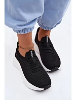 Materiálové Sportovní Boty Dámské Slip-On Kobbo 102425 Černé