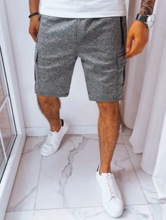 Pánské tmavě šedé teplákové šortky FashionStreet SX2230