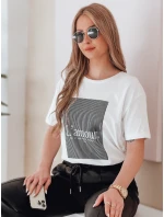 Dámské bílé tričko LAMOUR FashionStreet RY2588