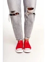 Dámské Klasické Nízké Tenisky Big Star DD274339 Červené