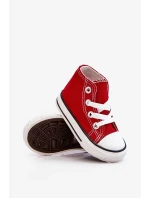 Dětské Vysoké Tenisky Červené Filemon Dětské Vysoké Tenisky Červené Filemon