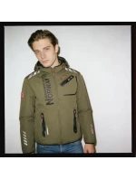 Geographical Norway Softshellová bunda Royaute DB 068 M WY1997H/GN-Kaki / Black