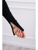 Šaty se zlatým řetízkem černé