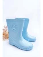 Dětské gumové holínky světle modré Malvi