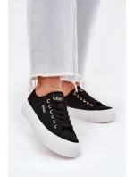 Dámské Tenisky S Krajkou Lee Cooper LCW-25-31-3439L Černé Dámské Tenisky S Krajkou Lee Cooper LCW-25-31-3439L Černé