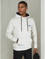 Pánská mikina s kapucí světle šedá FashionStreet BX5691