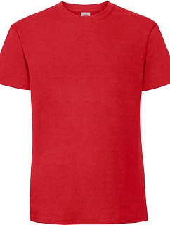 Fruit of the Loom Iconic 195 T Pánské těžké tričko 16.1422 red
