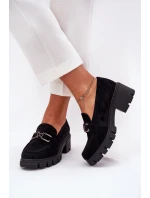 Eko Semišové Polobotky Dámské S Dekorací 39921 Černé Vinceza