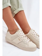 Dámské síťované tenisky Big Star TT274292 Béžové