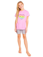 Dívčí bavlněné pyžamo Yoclub PIA-0021G-A110 Vícebarevné