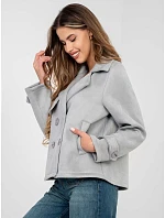 Bunda IT KR 97335.04 světle šedá Bunda IT KR 97335.04 světle šedá