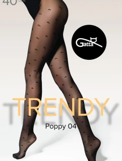 POPPY - 04 Vzorované punčocháče 40 DEN