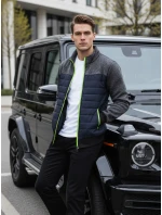 Pánská přechodná bunda prošívaná tmavě modrá FashionStreet TX4396