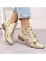 Ažurové boty Potocki W WOL205 zlaté Ažurové boty Potocki W WOL205 zlaté