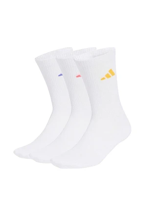 Ponožky adidas Cushioned Sportswear Crew, 3 páry, bílé, KQ6760 Ponožky adidas Cushioned Sportswear Crew, 3 páry, bílé, KQ6760
