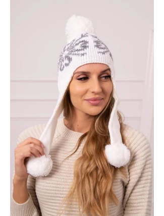 Dámská klapka na uši Balbina K381 bílá