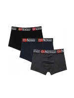 Pánské boxerky 3PACK GN-05 Černá/šedá/tm.modrá - Geographical Norway