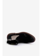 Pánské kotníkové boty Chelsea OO174154 Černá - Big Star Pánské kotníkové boty Chelsea OO174154 Černá - Big Star