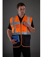 Yoko HVW 801 Hi-Vis multifunkční vesta 79.W801 lime Yoko HVW 801 Hi-Vis multifunkční vesta 79.W801 lime