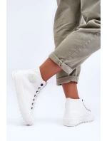 Dámské Tenisky Big Star Vysoké Zateplené Bílé GG274108