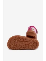 Dětské domácí pantofle na suchý zip s květinovým vzorem Barefoot Froddo Cannvas G1700439-4 Růžové Dětské domácí pantofle na suchý zip s květinovým vzorem Barefoot Froddo Cannvas G1700439-4 Růžové