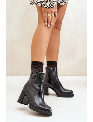 Boty na podpatku model 200097 Step in style Boty na podpatku model 200097 Step in style