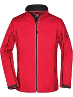 Daiber JN 1121 Dámská softshell bunda s odepínacími rukávy 02.1121 red/black Daiber JN 1121 Dámská softshell bunda s odepínacími rukávy 02.1121 red/black