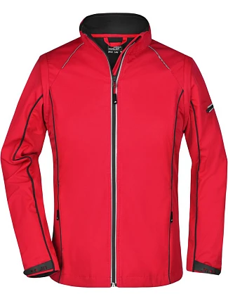 Daiber JN 1121 Dámská softshell bunda s odepínacími rukávy 02.1121 red/black Daiber JN 1121 Dámská softshell bunda s odepínacími rukávy 02.1121 red/black