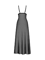 Svůdná noční košilka Vila Blanes Long Chemise černá - Obsessive Svůdná noční košilka Vila Blanes Long Chemise černá - Obsessive