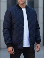 Pánská prošívaná bunda bomber tmavě modrá TX2217