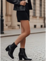 Dámské podzimní černé boty FashionStreet ZY1018