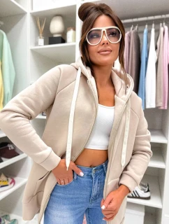 Dámská silná rozepínací mikina Goodlookin beige (551)