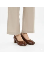 Dámské lodičky na zavazování hnědé Potocki SZ12788