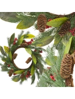 SLAVNOSTNÍ DEKORATIVNÍ GIRLANDA PU ZDOBENÁ 43CM