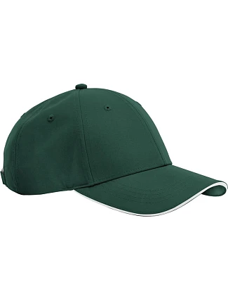 Beechfield B 195R 6 panelová kšiltovka "Team Sports-Tech" 53.195R bottle green/white Beechfield B 195R 6 panelová kšiltovka "Team Sports-Tech" 53.195R bottle green/white