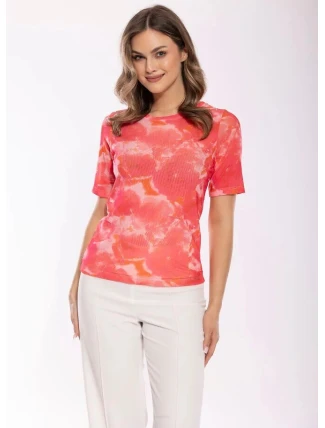 Dámská halenka Tess vzor 5  Korál mix - Emili