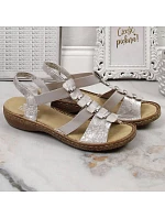 Dámské pohodlné nazouvací sandály Rieker 62850-90 Dámské pohodlné nazouvací sandály Rieker 62850-90