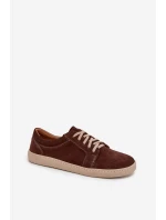 Trampki typu barefoot z přírodního semiše Zazoo 314 čokoládové