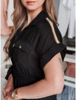 SUNNI LOVE lněné maxi šaty černé FashionStreet EY2606 SUNNI LOVE lněné maxi šaty černé FashionStreet EY2606