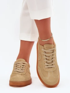 Dámské Semišové Sneakers Big Star RR274849 HI-POLY SYSTEM Béžové