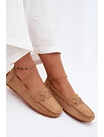 Dámské módní semišové mokasíny Camel Rabell