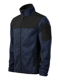 Casual softshellová bunda pánská knit blue