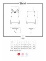 Košilka Wonderia chemise - Obsessive Košilka Wonderia chemise - Obsessive