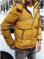 Pánská prošívaná zimní bunda žlutá FashionStreet TX4180