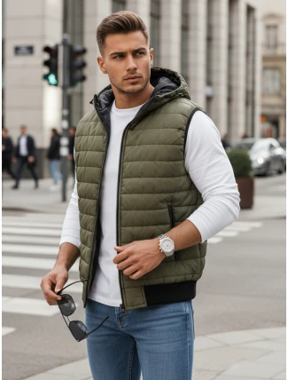 Pánská zelená vesta FashionStreet TX4237