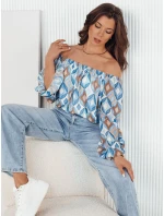 Dámská pruhovaná halenka SPRIAN blue FashionStreet RY2465